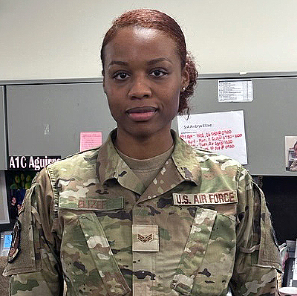 Senior Airman Ambrya Elizee Senior Airman Ambrya Elizee